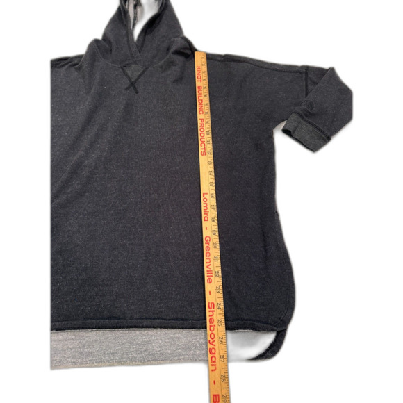 The North Face Dark Heather Gray Hoodie Size Medium Oversized - Picture 3 of 5